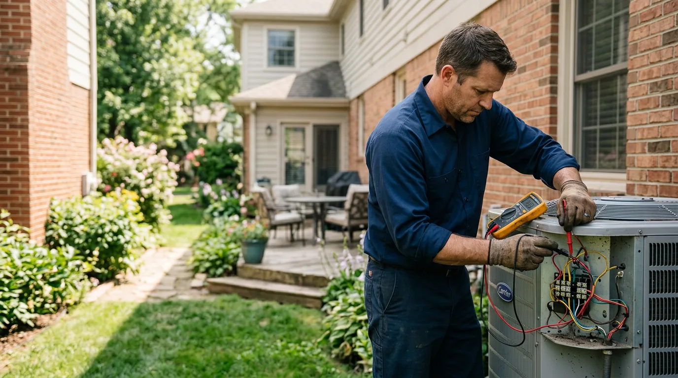 HVAC technician working near Waxhaw, NC